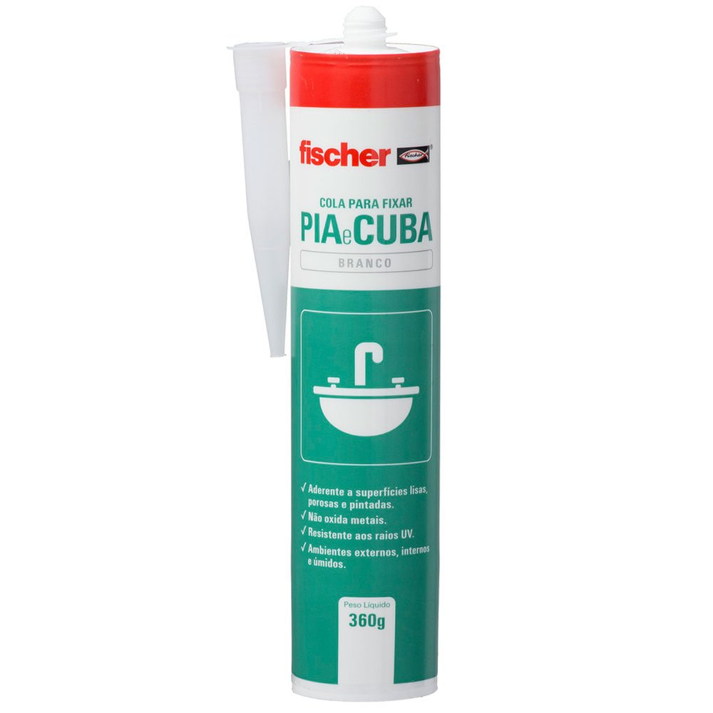 Cola Branca 360g para Fixar Pia e Cuba -FISCHER-600438