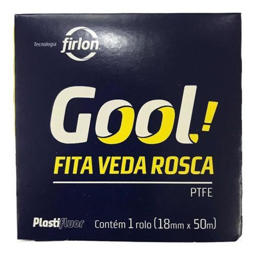 Fita Veda Rosca Teflon Firlon Ptfe 50 Metros X 18mm Gool - Imagem zoom