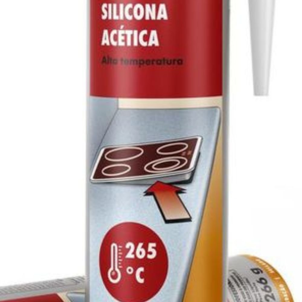 Silicone Acético Alta Temperatudo 280ml - Imagem