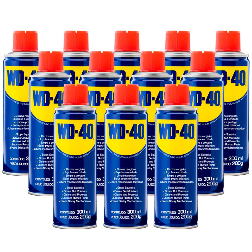 Kit Spray para Eliminar Rangidos WD-40 de 300ml com 12 Unidades-WD-40-K31