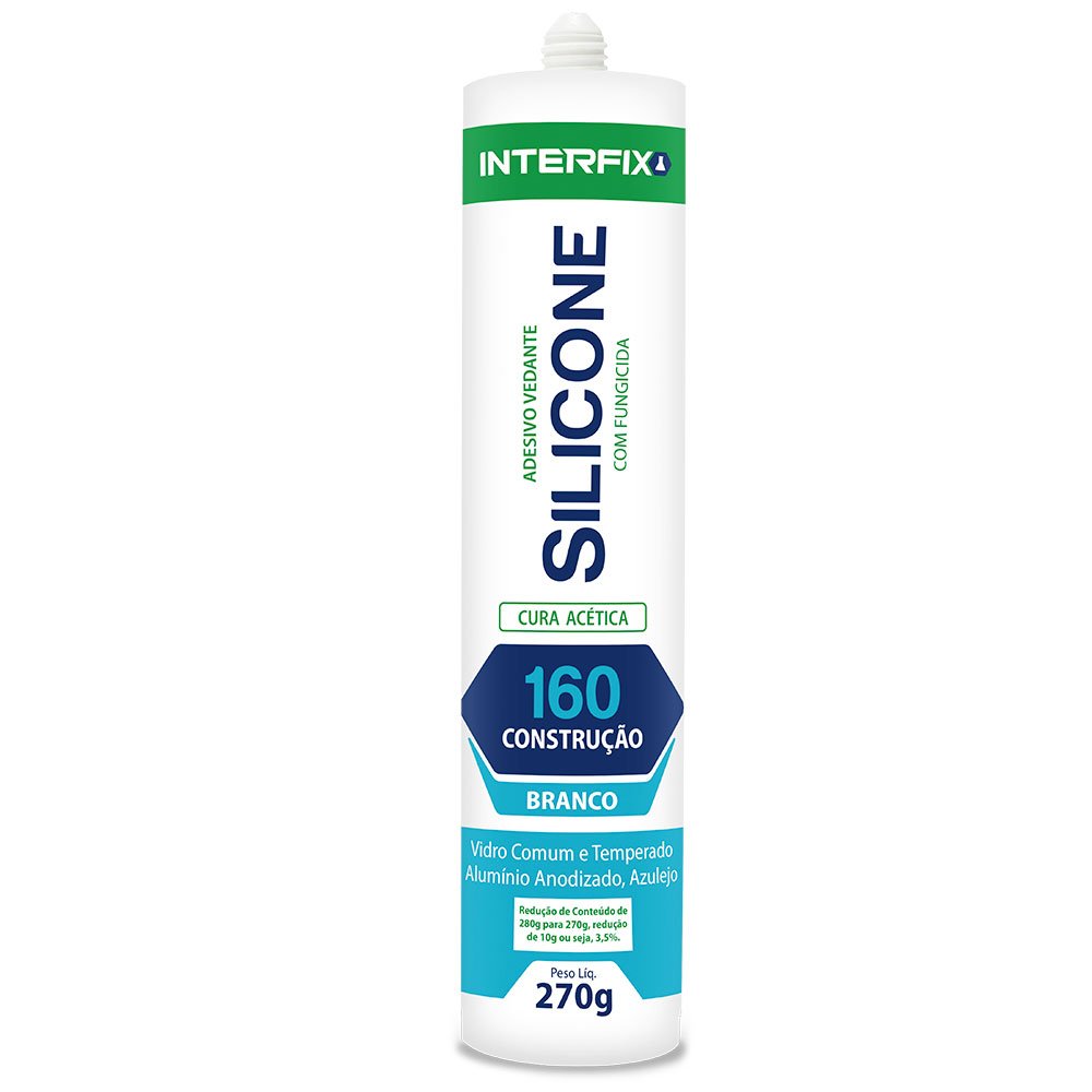 Silicone Acético 160 Branco 270g - Imagem zoom