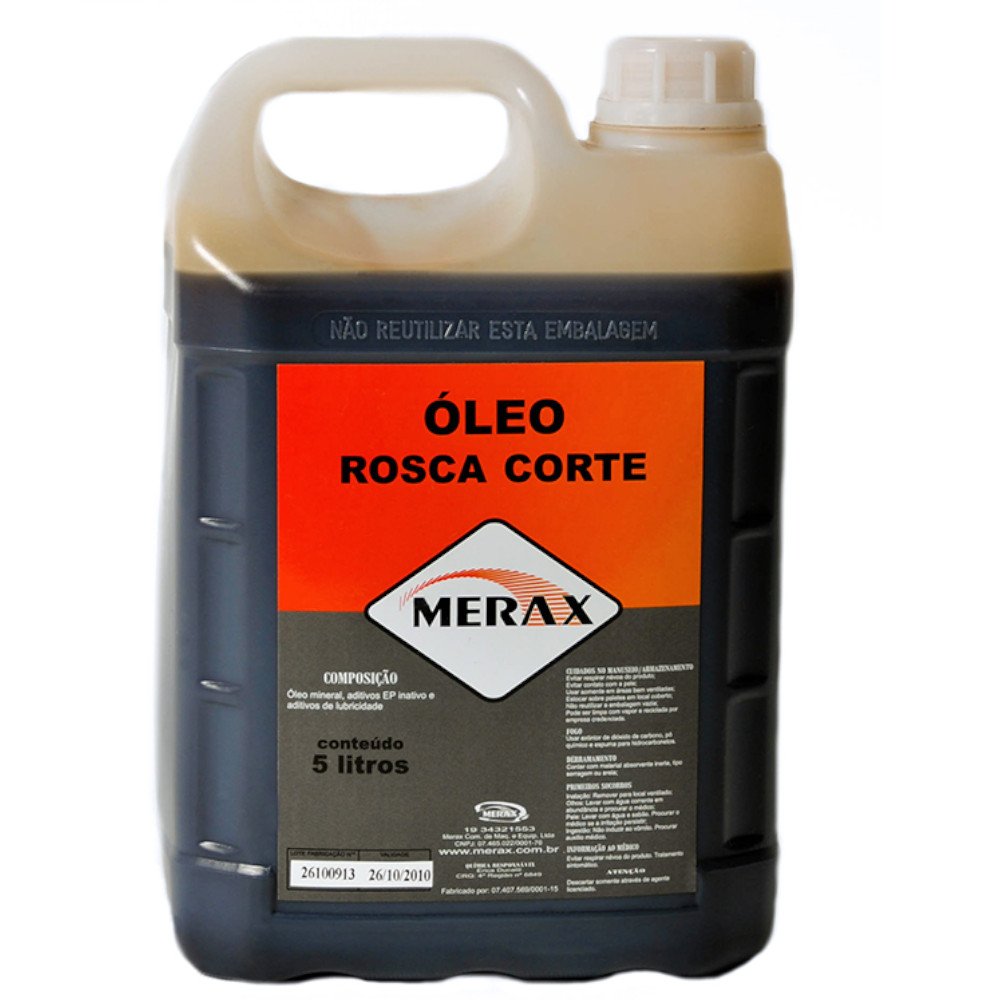Óleo de Rosca/ Corte Mineral 5 Litros-MERAX-RO0005