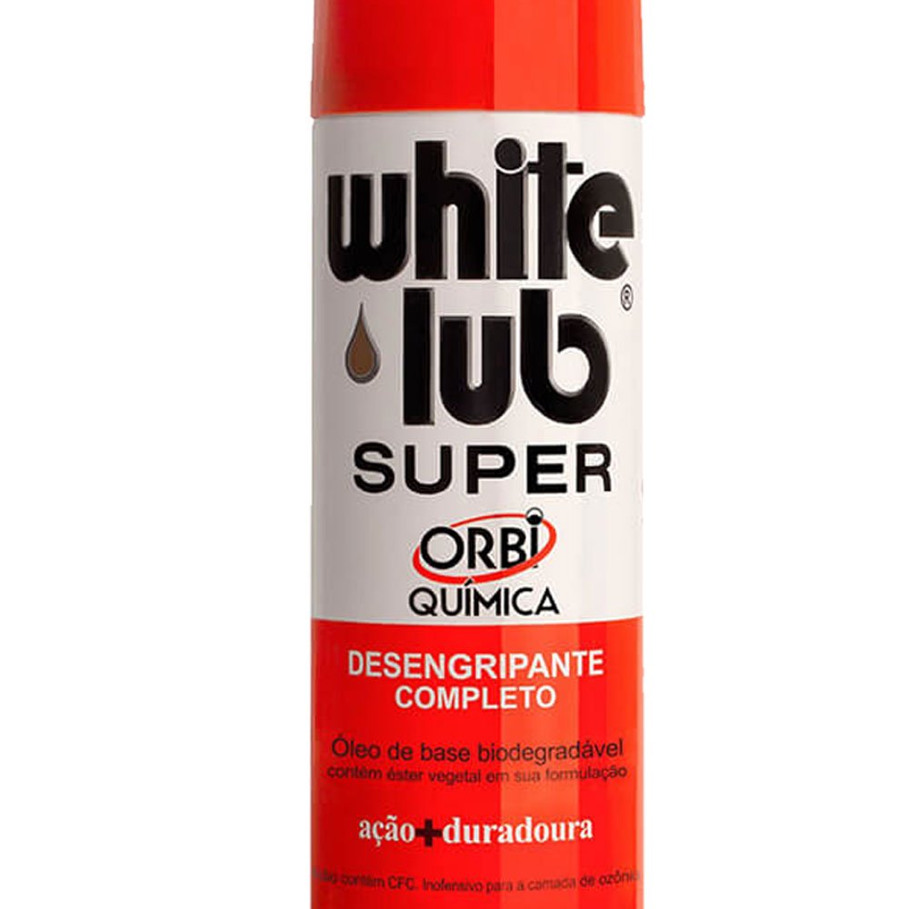 10 Desengripantes Spray ORBI-O3 White Lub Super 300ml - Imagem