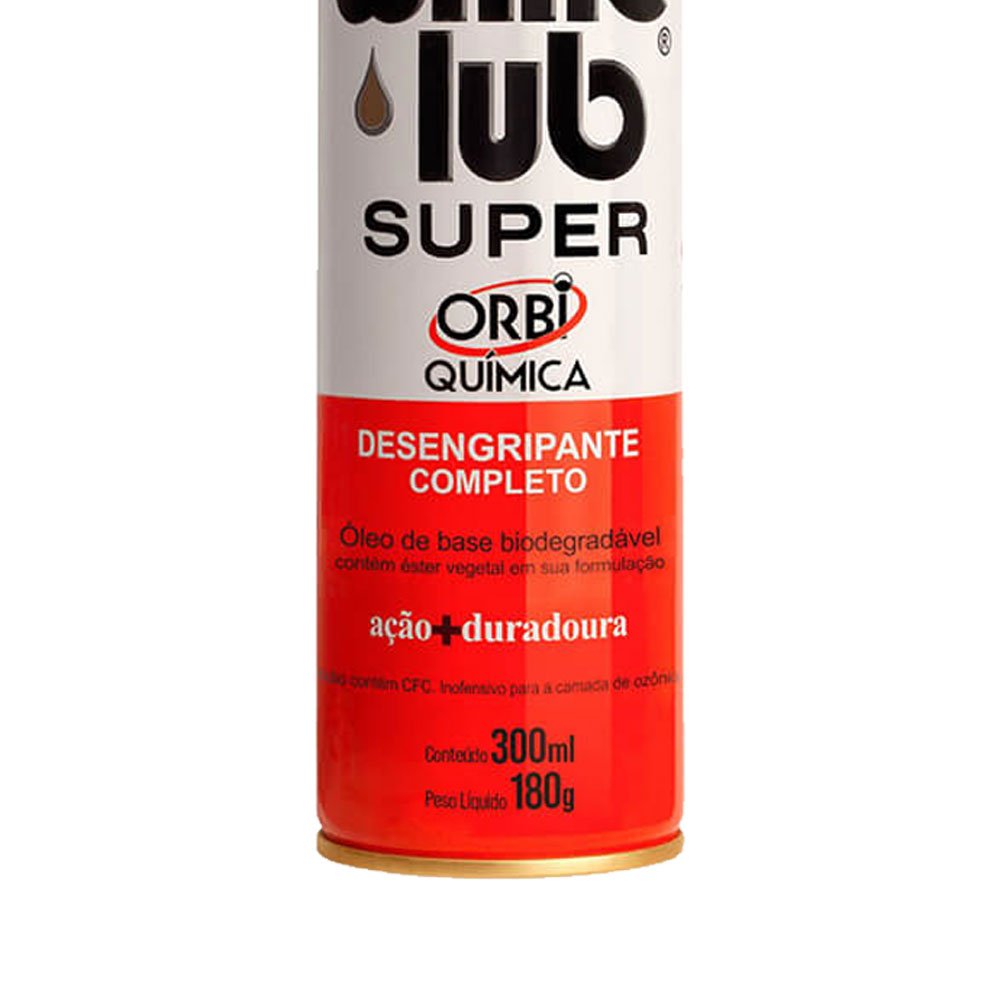 10 Desengripantes Spray ORBI-O3 White Lub Super 300ml - Imagem