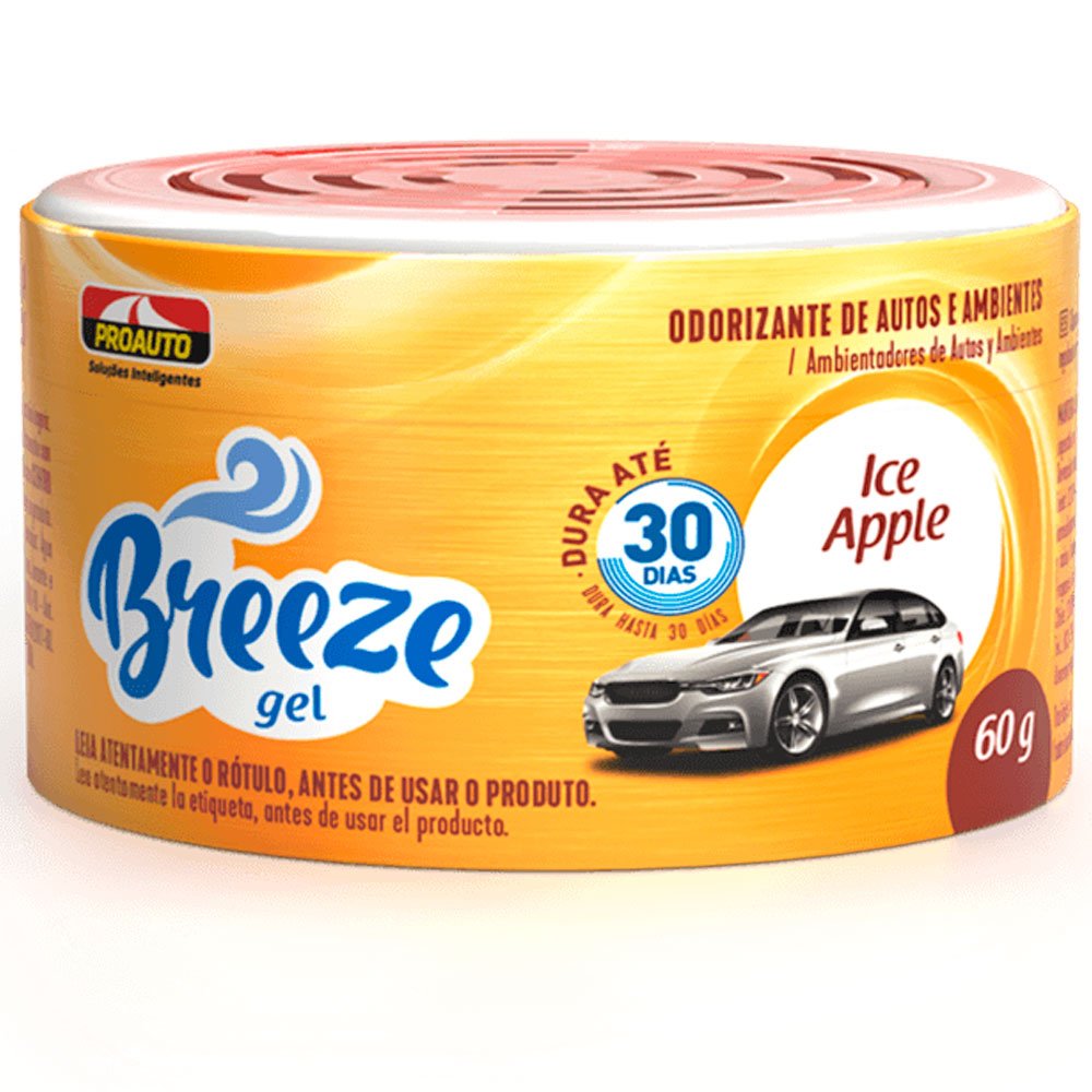 Odorizante para Automóvel Breeze Gel Ice Apple 60g - Imagem zoom