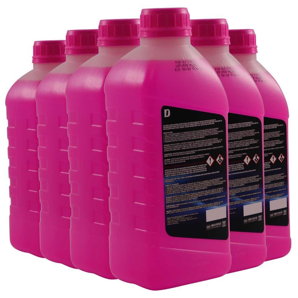 Liquido Refrigerante Delphi para Radiadores 1L Rosa / Orgánico y