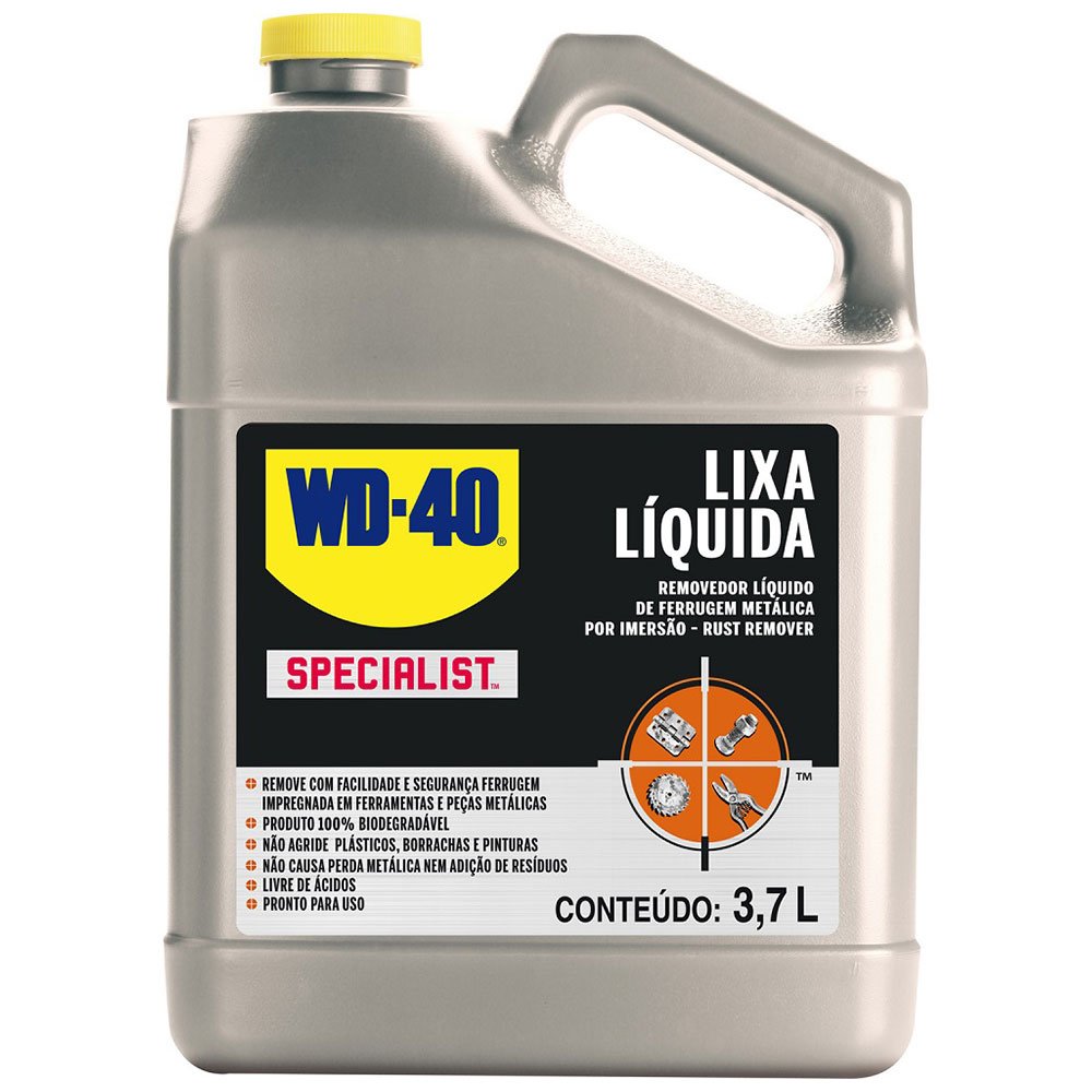 WD-40 Specialist Lixa Líquida - Removedor de Ferrugem - Galão 3,7 Litros - Imagem zoom