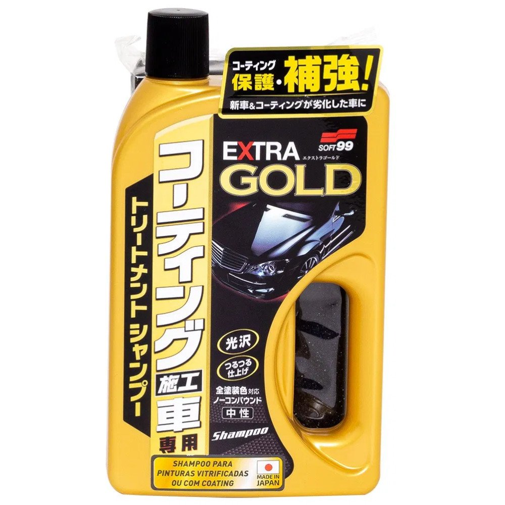 Detergente Automotivo Extra Gold para Pintura Vitrificada ou com Coating 750ml - Imagem zoom