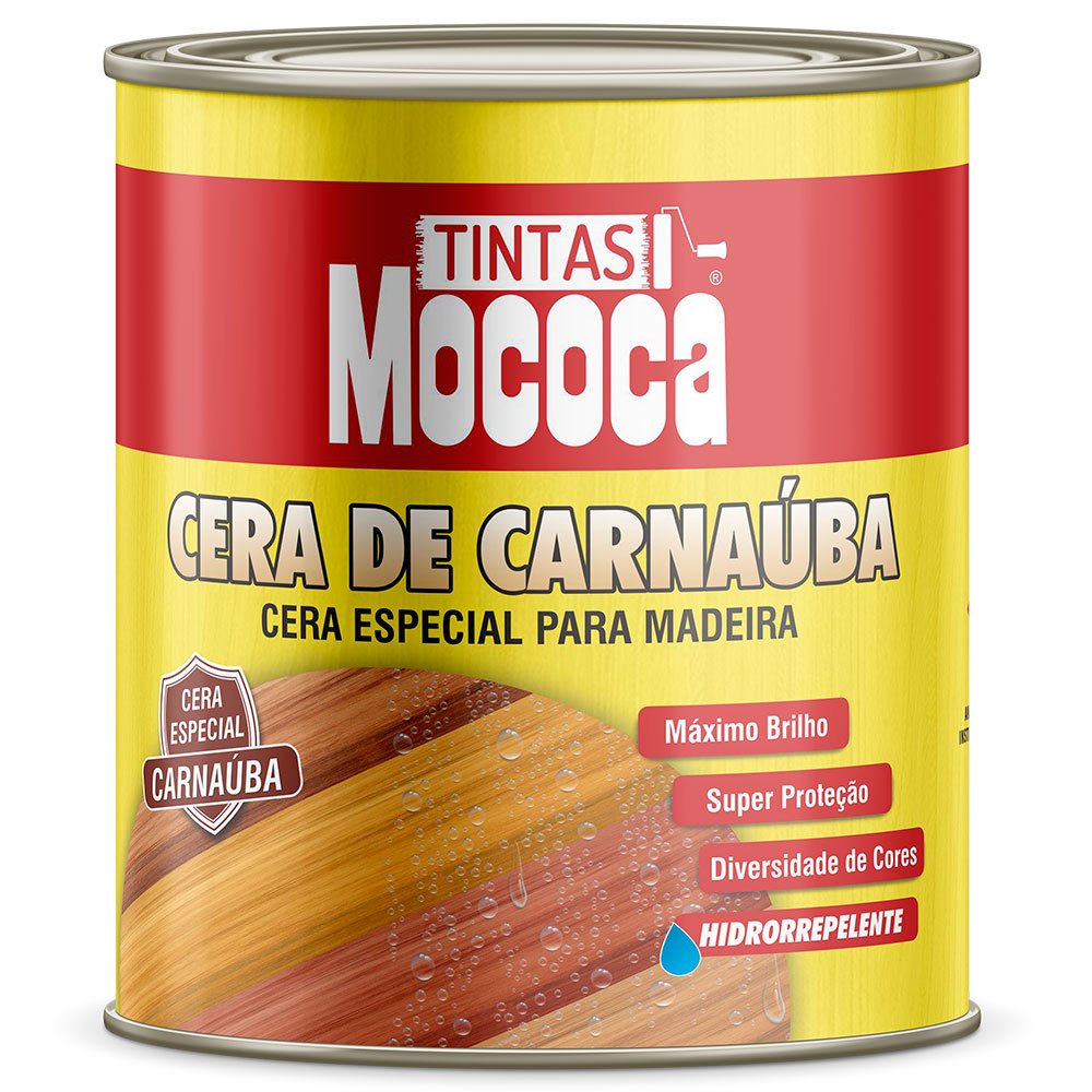 Cera de Carnaúba para Madeira Mogno 900ml-MOCOCA-25114