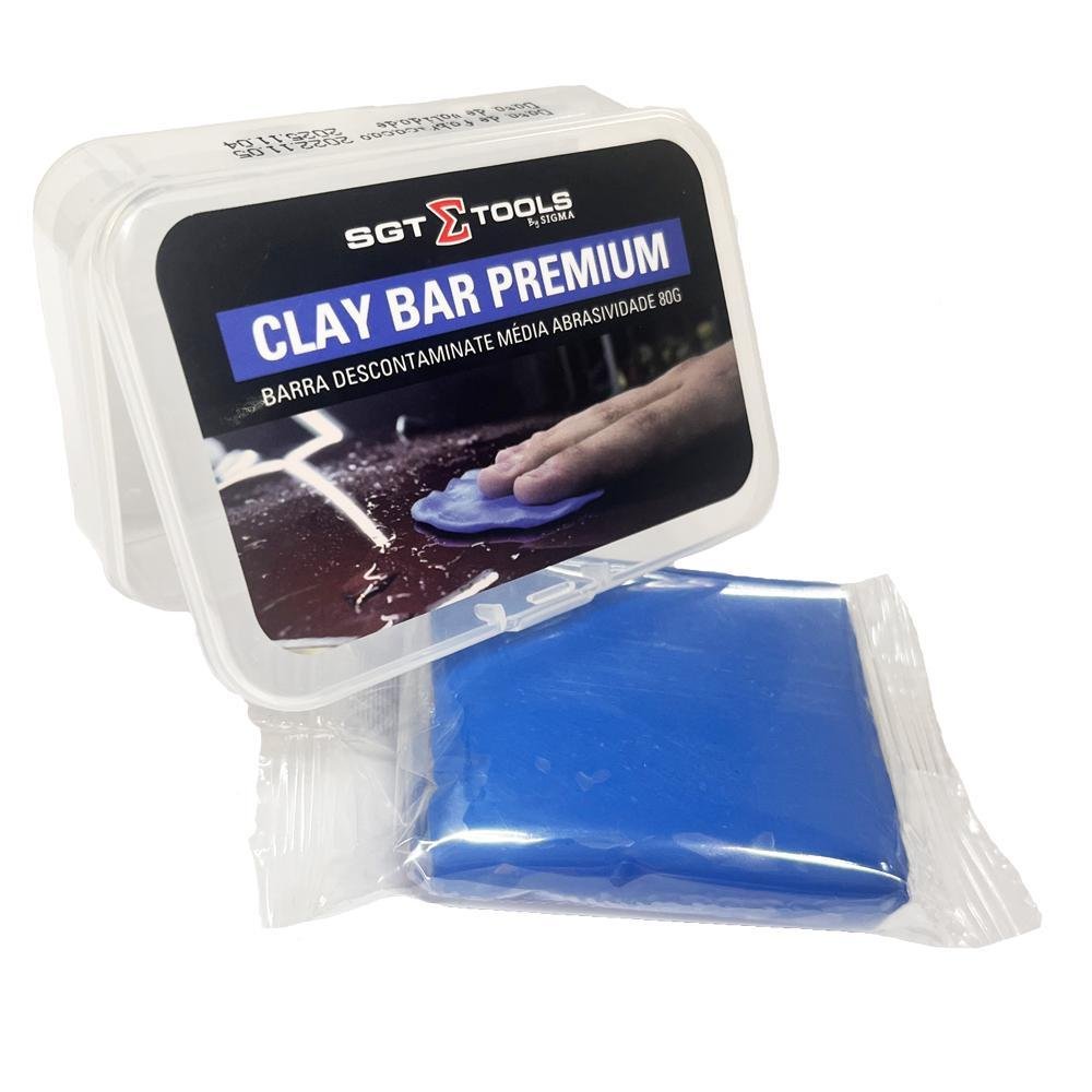 Clay bar premium 80g - 0752013933 - Sigma Tools - Imagem zoom