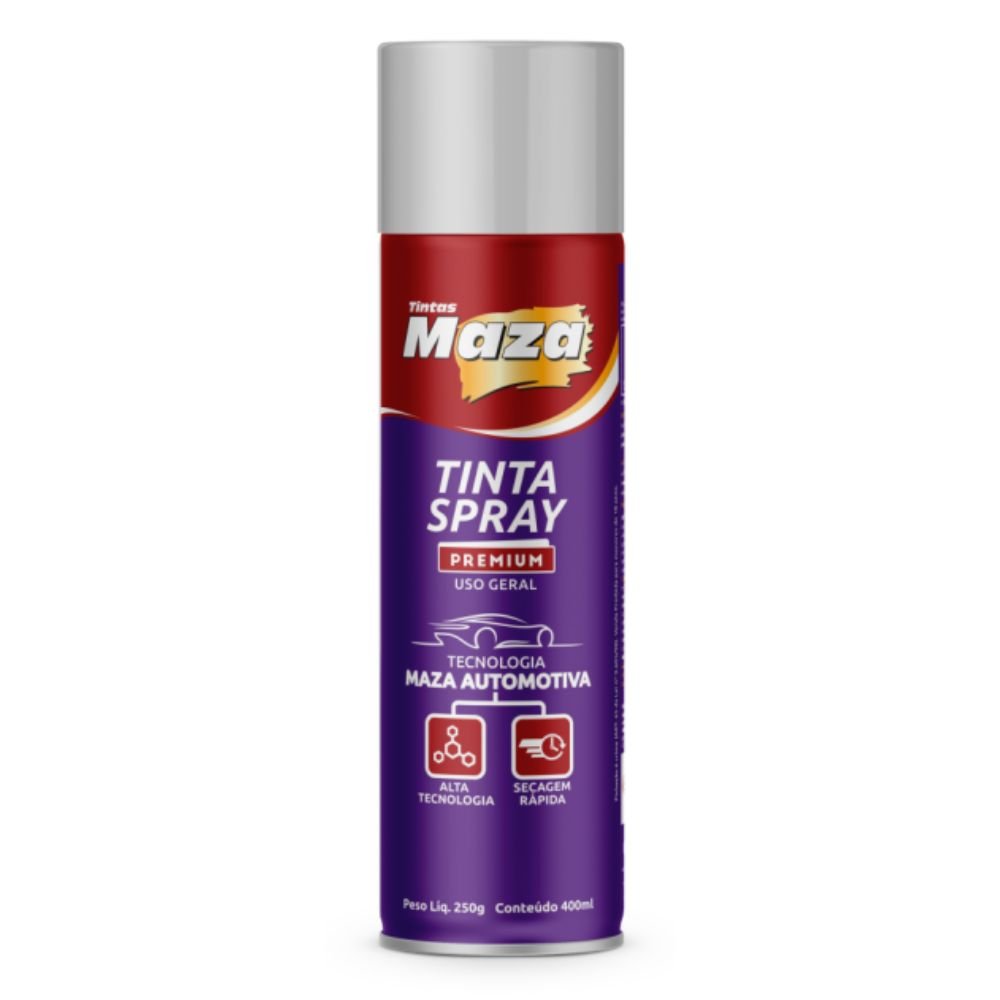 Tinta Spray Aluminio Alta Temperatura 600C 400ml 250g