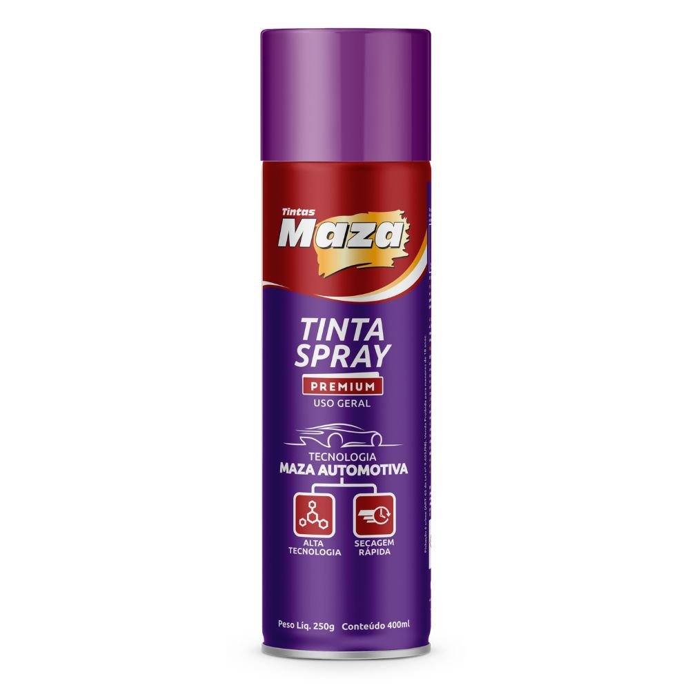 Tinta Spray Brilhante Roxo 400ml/ 250g - Imagem zoom