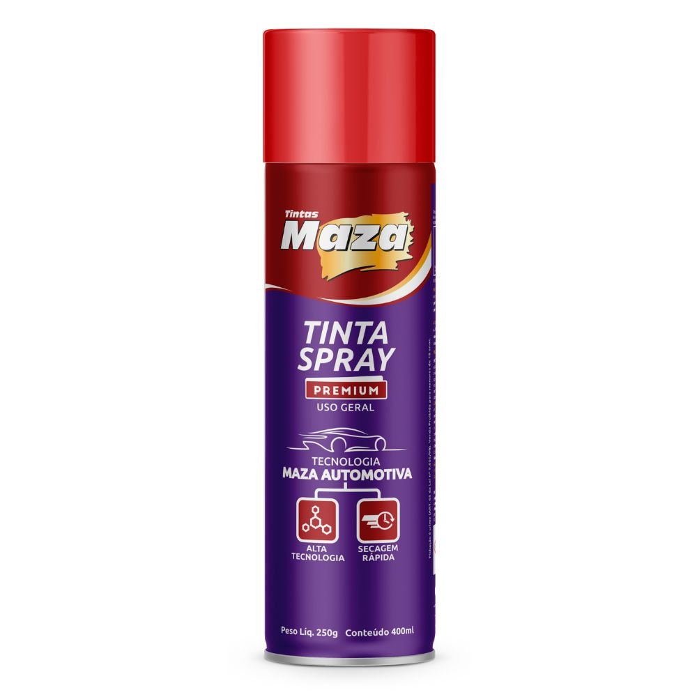 Tinta Spray Brilhante Vermelho 400ml/ 250g - Imagem zoom