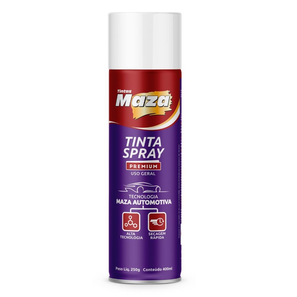 Tinta Spray Fosco Branco 400ml/ 250g - Imagem zoom
