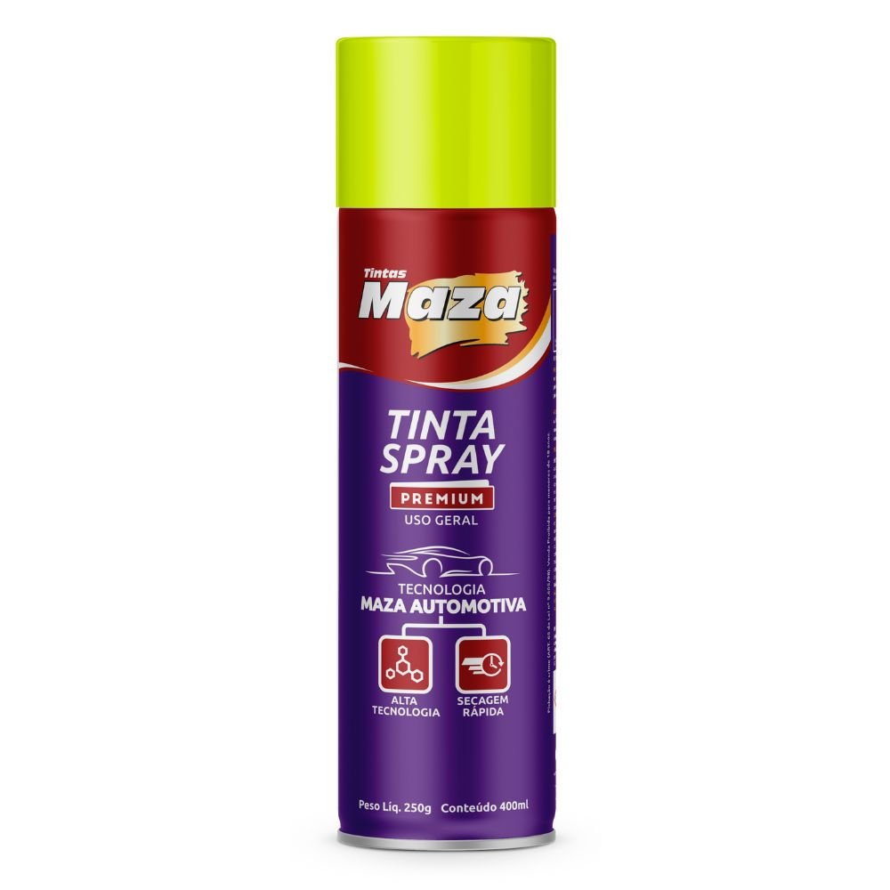 Tinta Spray Luminoso Amarelo 400ml/ 250g - Imagem zoom