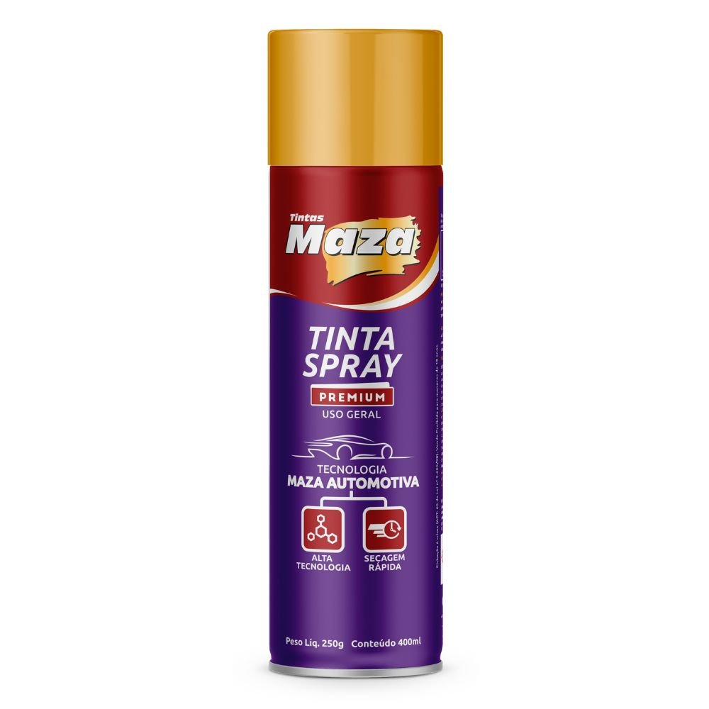 Tinta Spray Metalico Ouro 400ml 250g