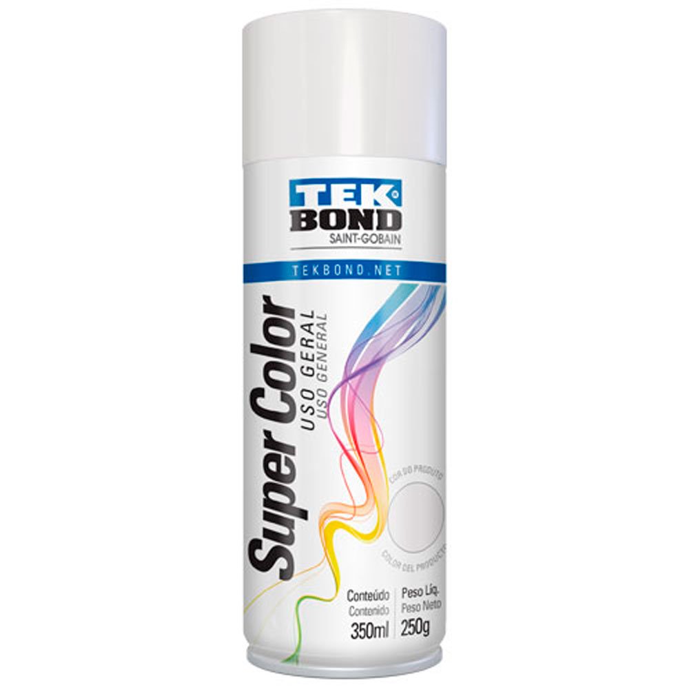 Tinta Spray Super Color Gelo Uso Geral com 350ml / 250g-TEKBOND-23111006900