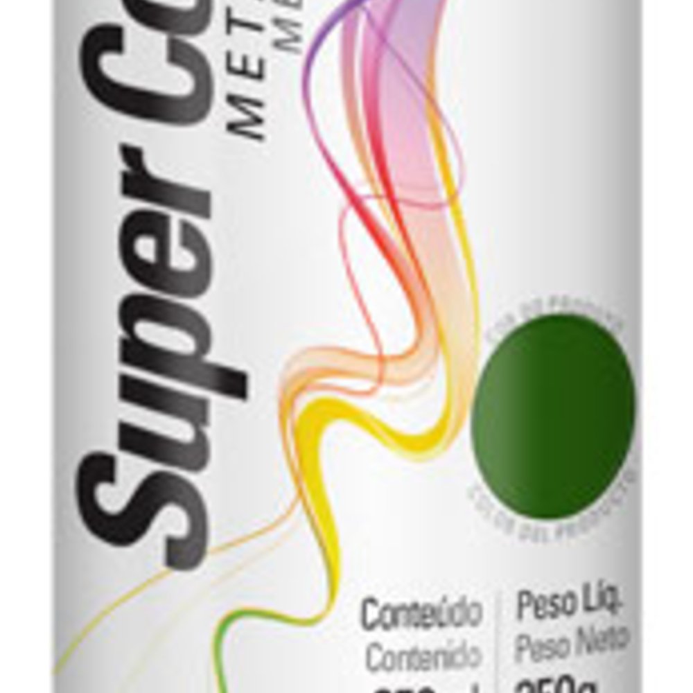 Tinta Spray Super Color Verde Metálico 350ml/250g TEKBOND-23331006900 - Imagem