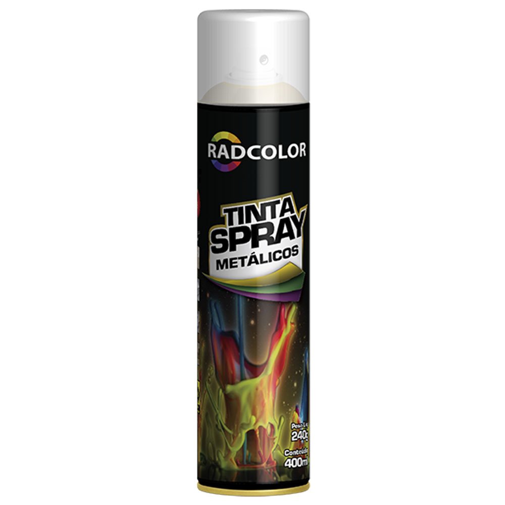 Tinta Spray Verniz para Efeito Metálico 400ml/ 240g-RADCOLOR-RC2141-01