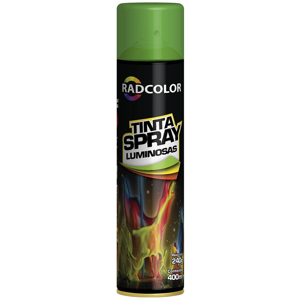 Tinta Spray Luminosa Verde 400ml/ 240g - Imagem zoom