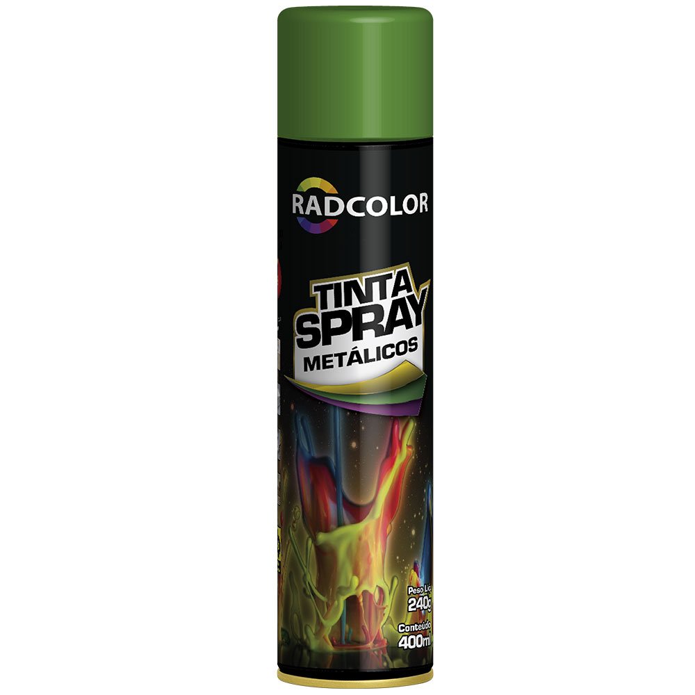 Tinta Spray Metálica Verde 400ml/ 240g - Imagem zoom