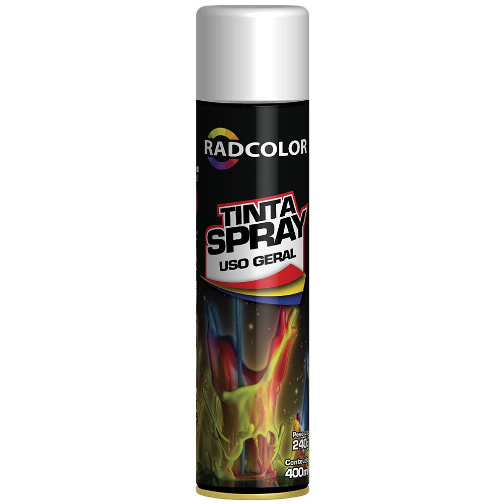 Tinta Spray Acrílica Uso Geral Branco Brilhante 400ml/ 240g - Imagem zoom