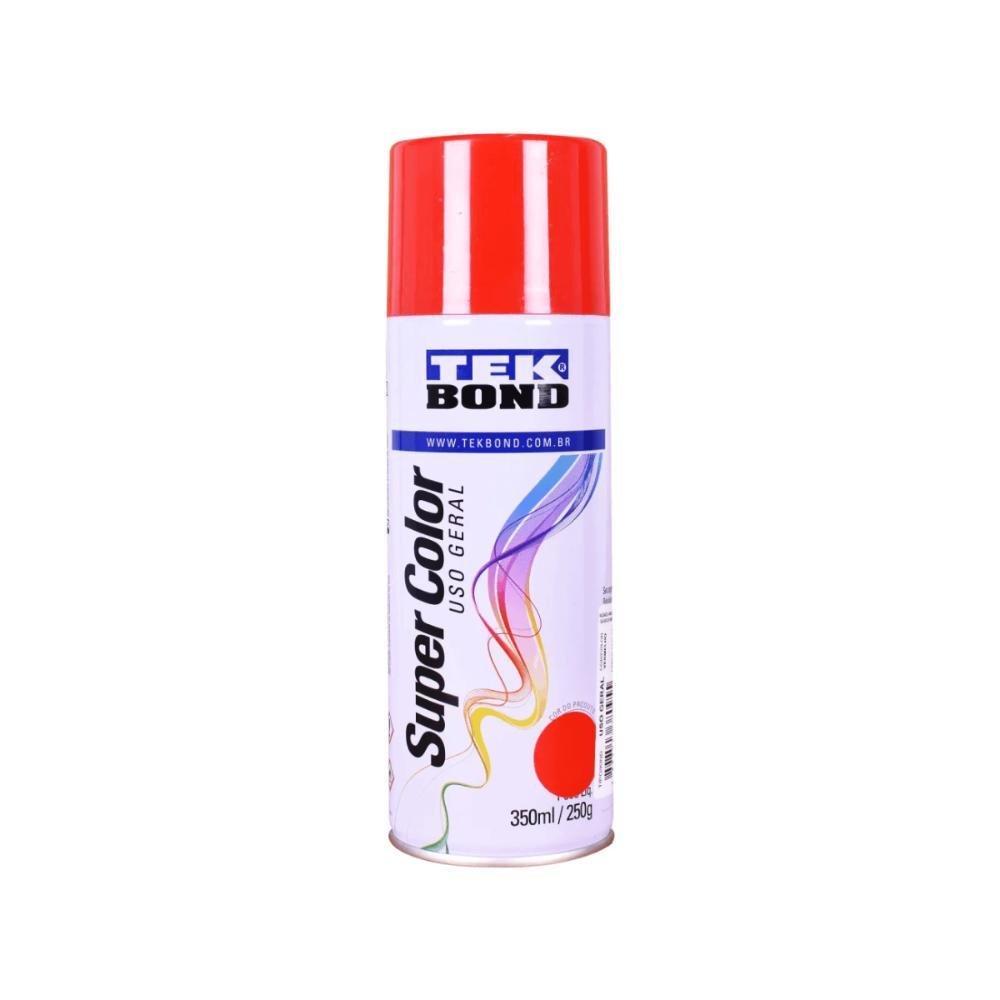 Tinta Vermelha Spray Super Color 350ml - 23041006900 TEKBOND - Imagem zoom