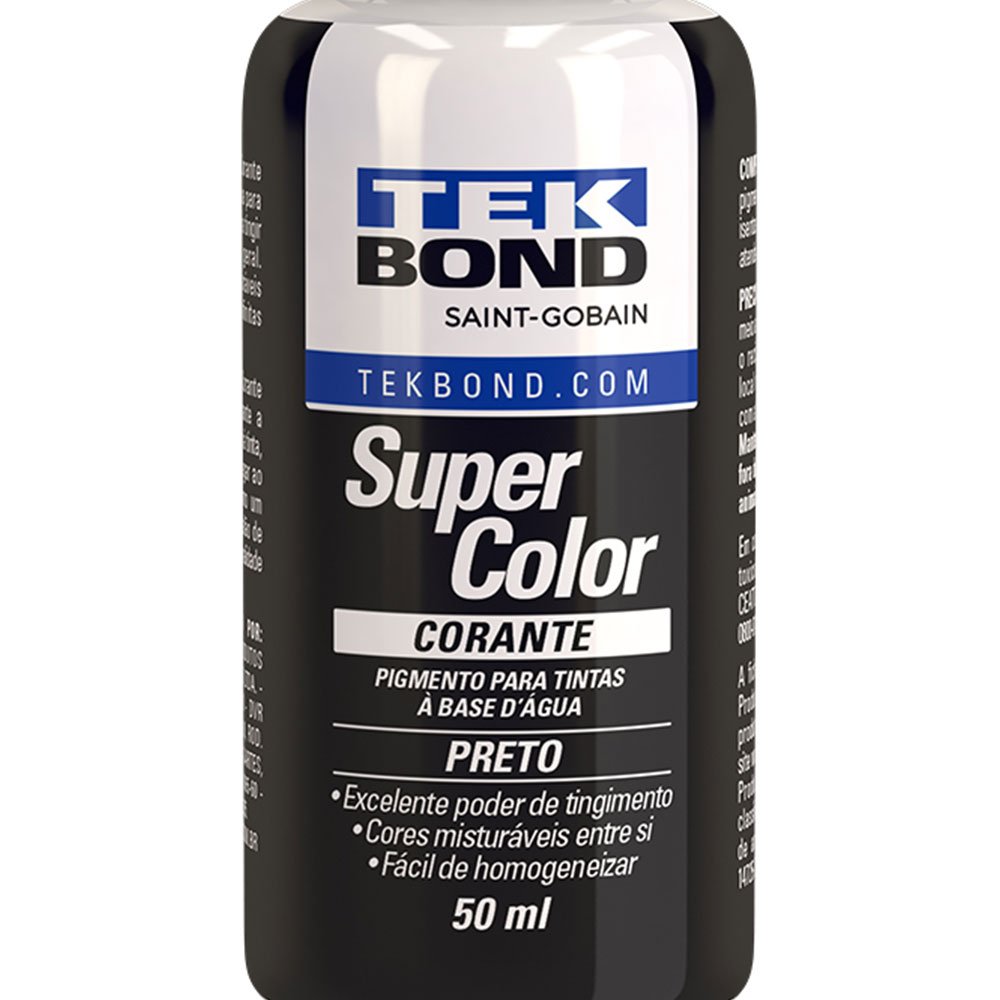 Corante Pigmento Tingidor 50ml Preto Xadrez Hx Tekbond