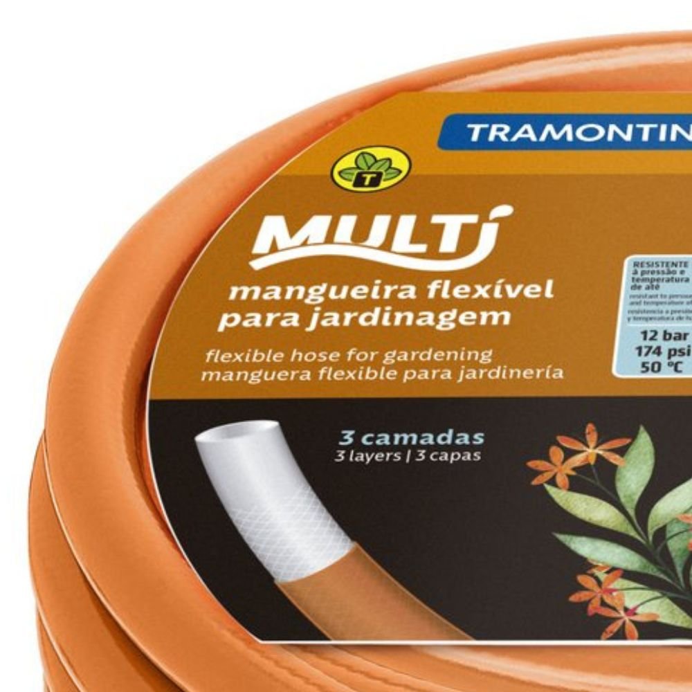 Mangueira Super Flex 25m com Engates e Esguicho TRAMONTINA-79212/251 - Imagem