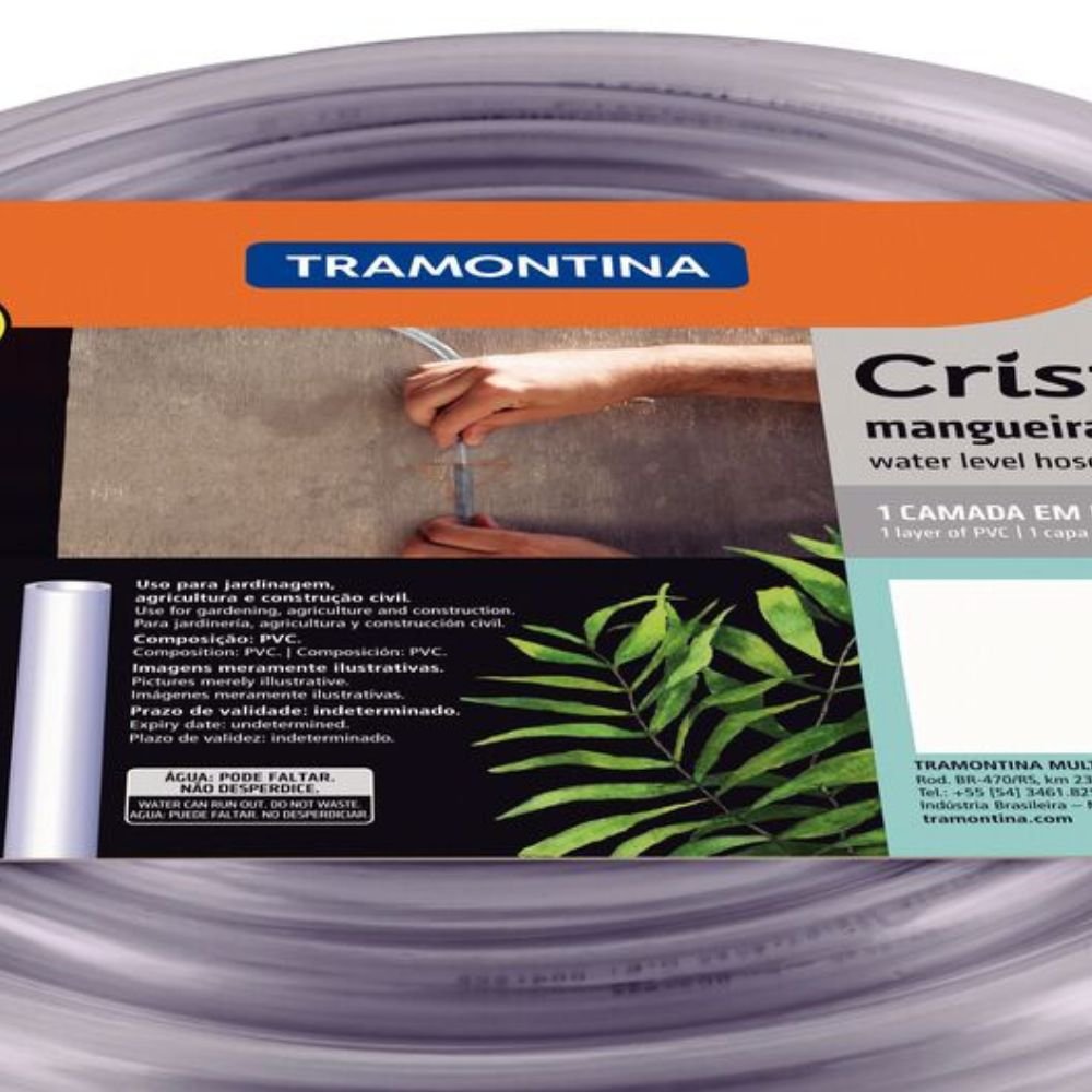 Mangueira Cristal em PVC 5/16Pol. 15mx1,5mm TRAMONTINA-79115156  - Imagem