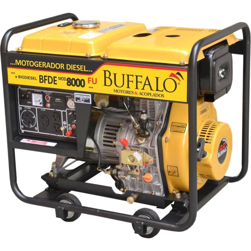 Motogerador Diesel Buffalo 6KVA Mono P Elétrica Fumageiro - Imagem