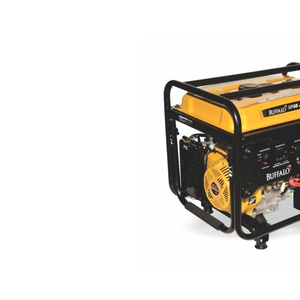 Motogerador Gasolina Buffalo Plus 6KVA Mono P Manual c/Rodas - Imagem