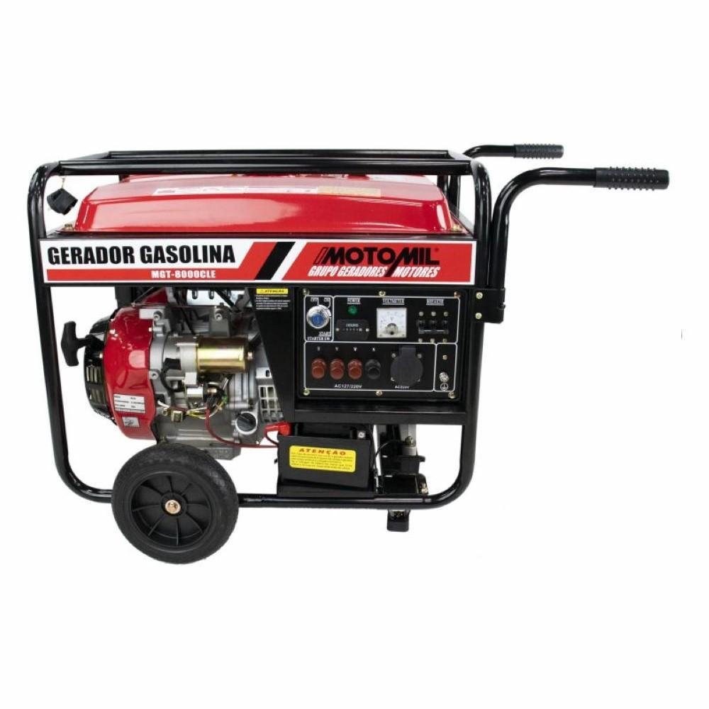 Gerador Gasolina 8 KVA Trifásico 220V MGT-8000CLE Motomil-Motomil-331574