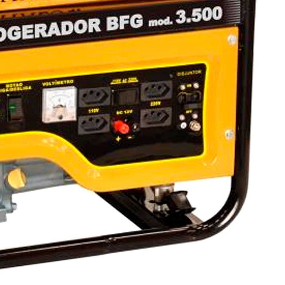 Motogerador BFG 3500 à Gasolina 4T 7CV 208CC Monofásico com Partida Manual - Imagem