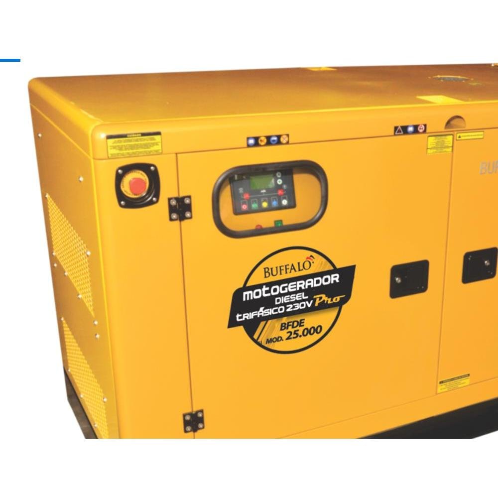 Motogerador Diesel Buffalo 25KVA Trif 220V P Elét c/Bateria - Imagem