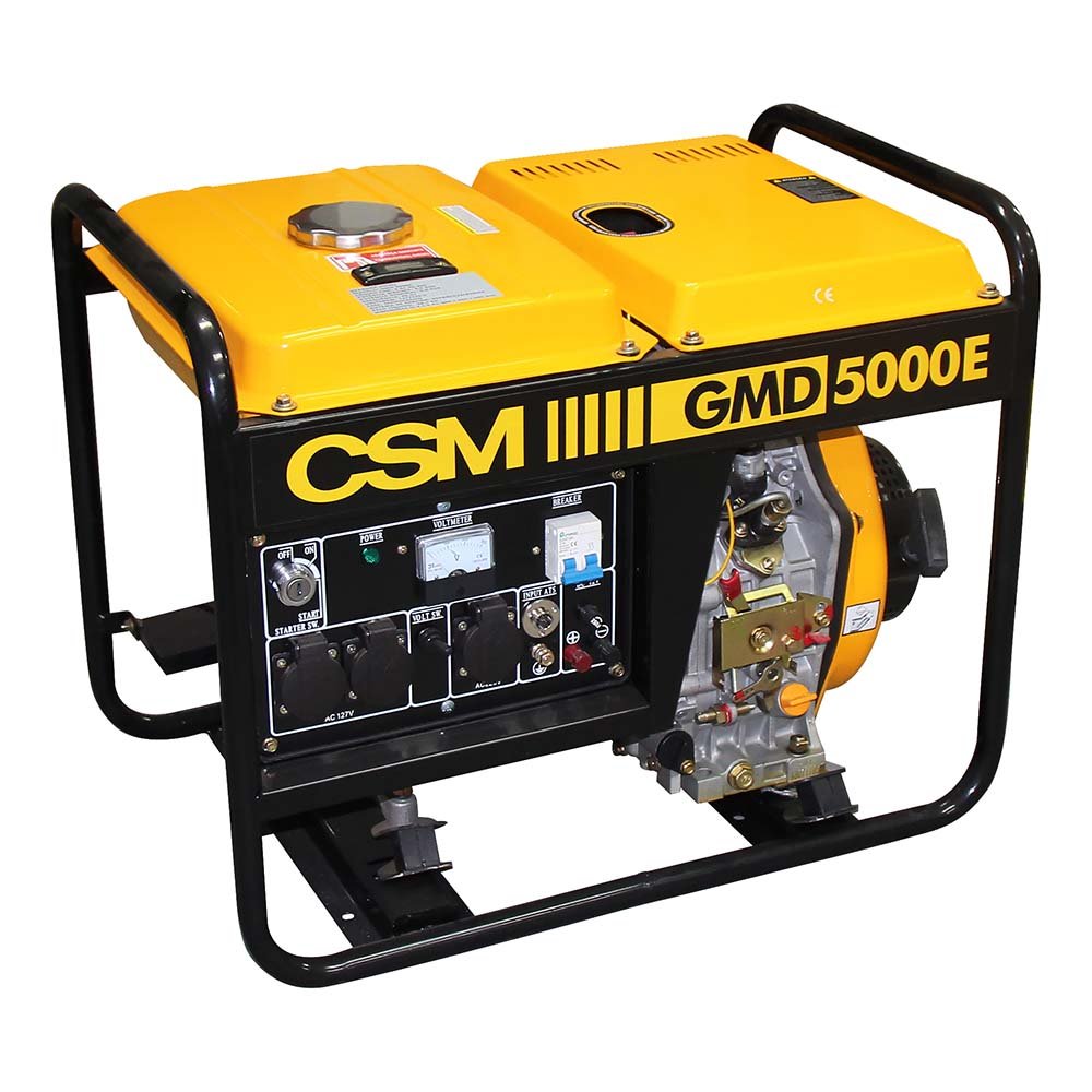 Gerador de Energia à Diesel Monofásico 4,5Kva Bivolt - GMD 5000E - Imagem zoom