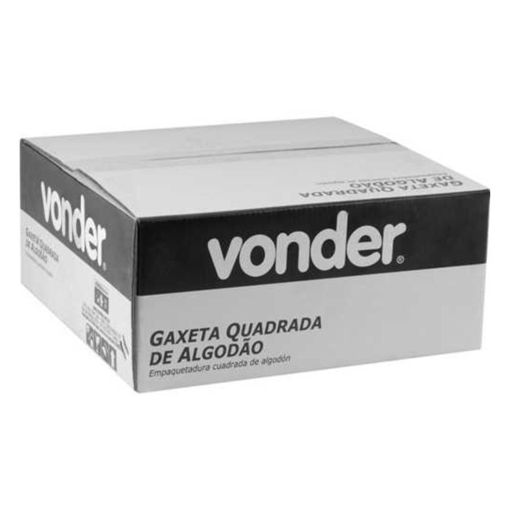 Gaxeta de Algodão Quadrada Ensebada 3/8 Pol. 5kg - Imagem