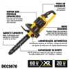 Eletrosserra 60V MAX Flexvolt Brushless Sabre 16 Pol. sem Bateria e Carregador - Imagem 2