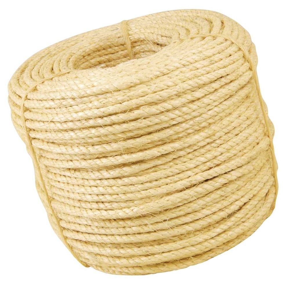 Corda de sisal 8 mm x 220 m 3 pernas  - Imagem zoom