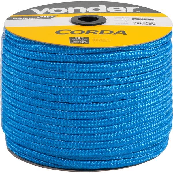 Corda Multifilamento Trançada 10 mm  x 190 m Azul em Carretel  - Imagem zoom