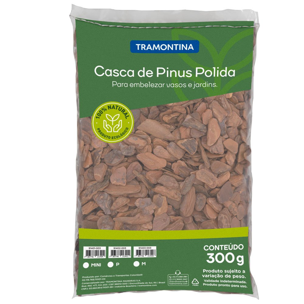 Casca de Pinus Polida Tamanho Mini 300g - Imagem zoom