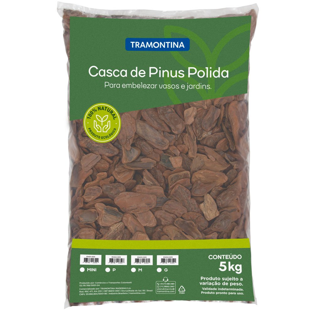 Casca de Pinus Polida Tamanho M 5Kg - Imagem zoom