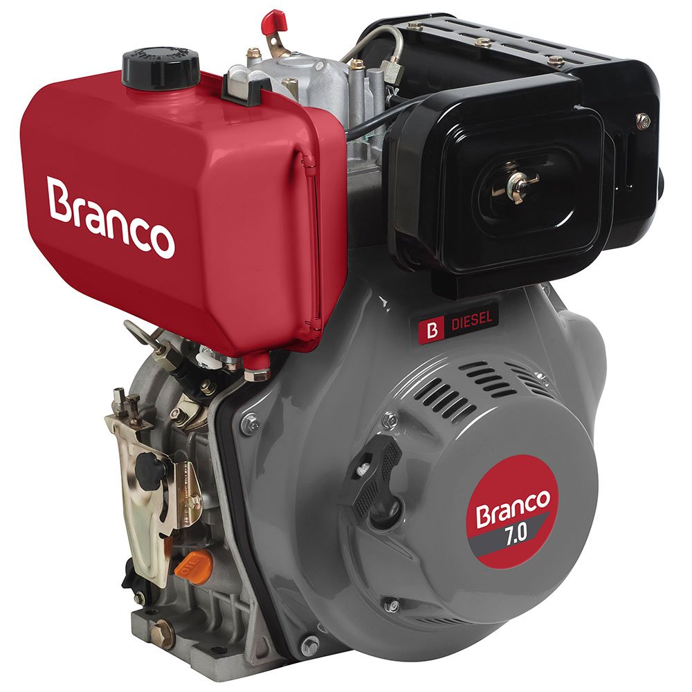 Motor a Diesel 7,0CV 296CC com Partida Elétrica-BRANCO-90311801
