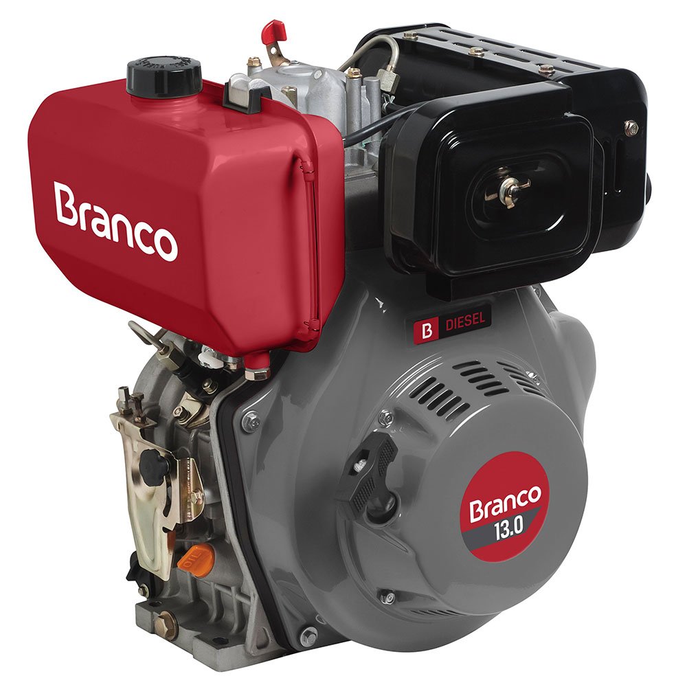 Motor a Diesel 13,0CV 456CC com Partida Manual-BRANCO-90314190