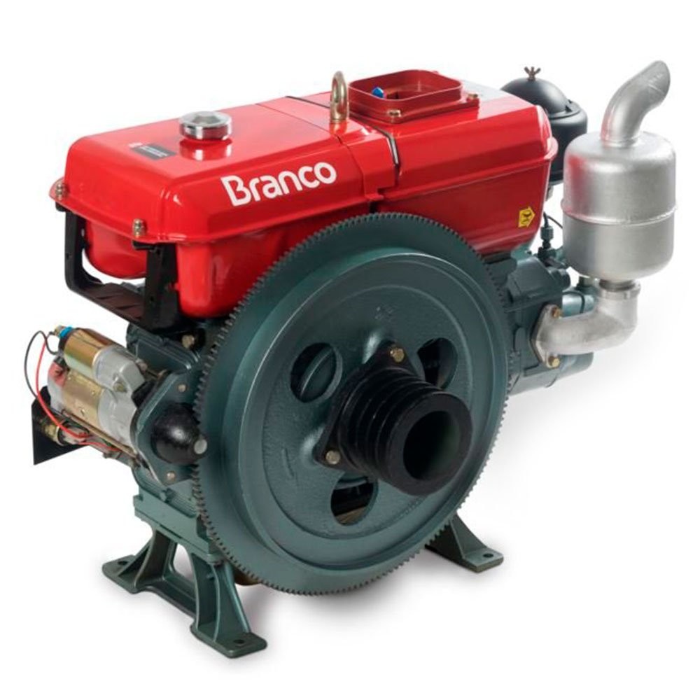 Motor a Diesel Refrigerado a Água 18,0CV 903CC com Partida Manual-BRANCO-90315420