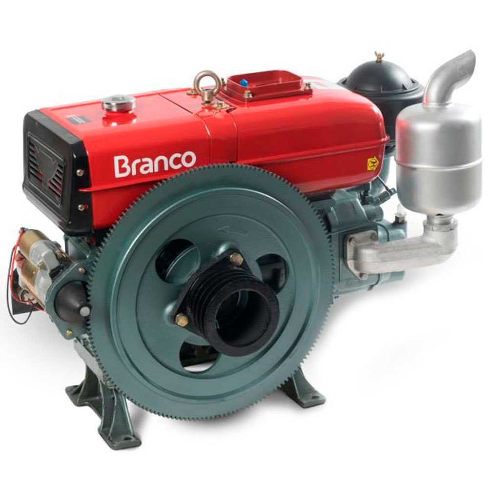 Motor a Diesel Refrigerado a Água 22,0CV 1195CC com Partida Manual-BRANCO-90315450