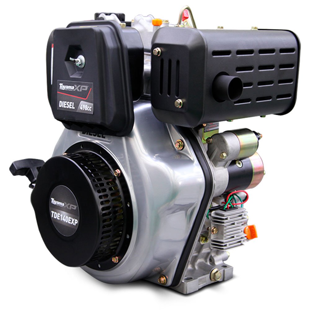 Motor a Diesel Refrigerado a Ar TDE140EXP 4T 13.5HP 498CC Partida Elétrica e Manual com Kit Chave de Partida - Imagem zoom