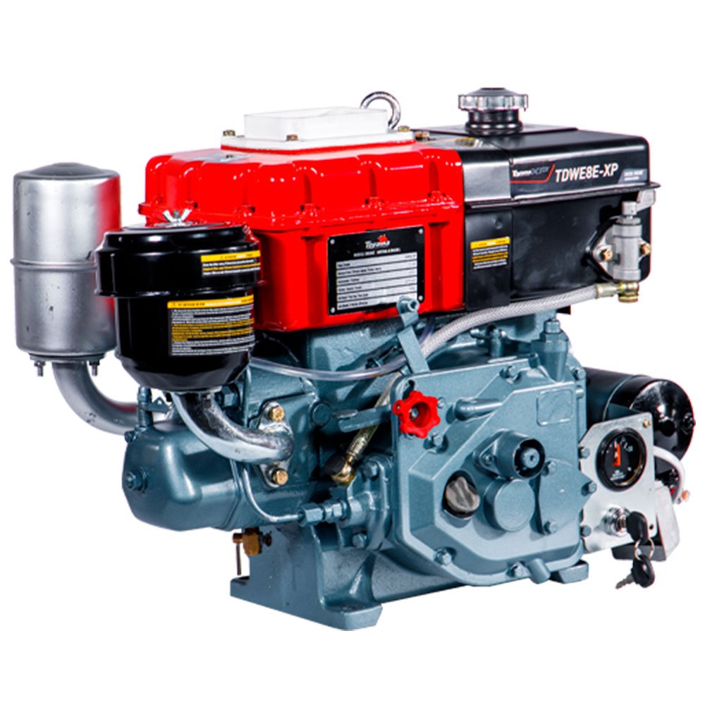 Motor a Diesel TDWE8E-XP Refrigerado a Água Evaporação 4T 7.7HP 402CC com Partida Elétrica e Manual - Imagem zoom