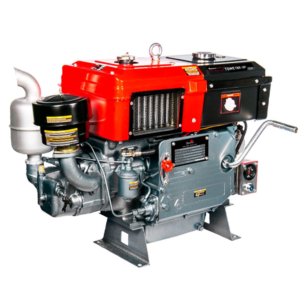 Motor a Diesel TDWE18R-XP Refrigerado a Água Radiador 16.5HP 903CC com Partida Manual - Imagem zoom