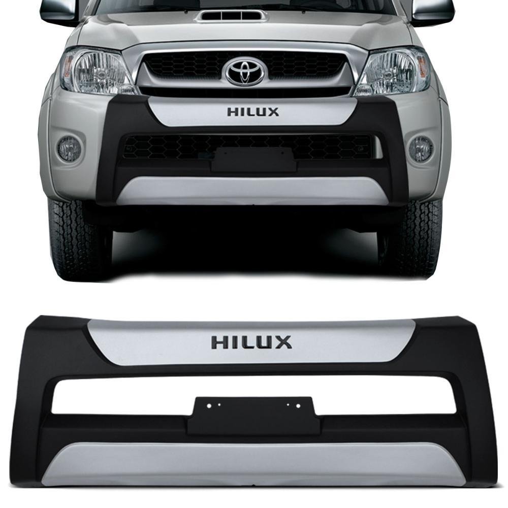 Overbumper Hilux 2009 2010 2011 Preto em Polipropileno Tgpoli